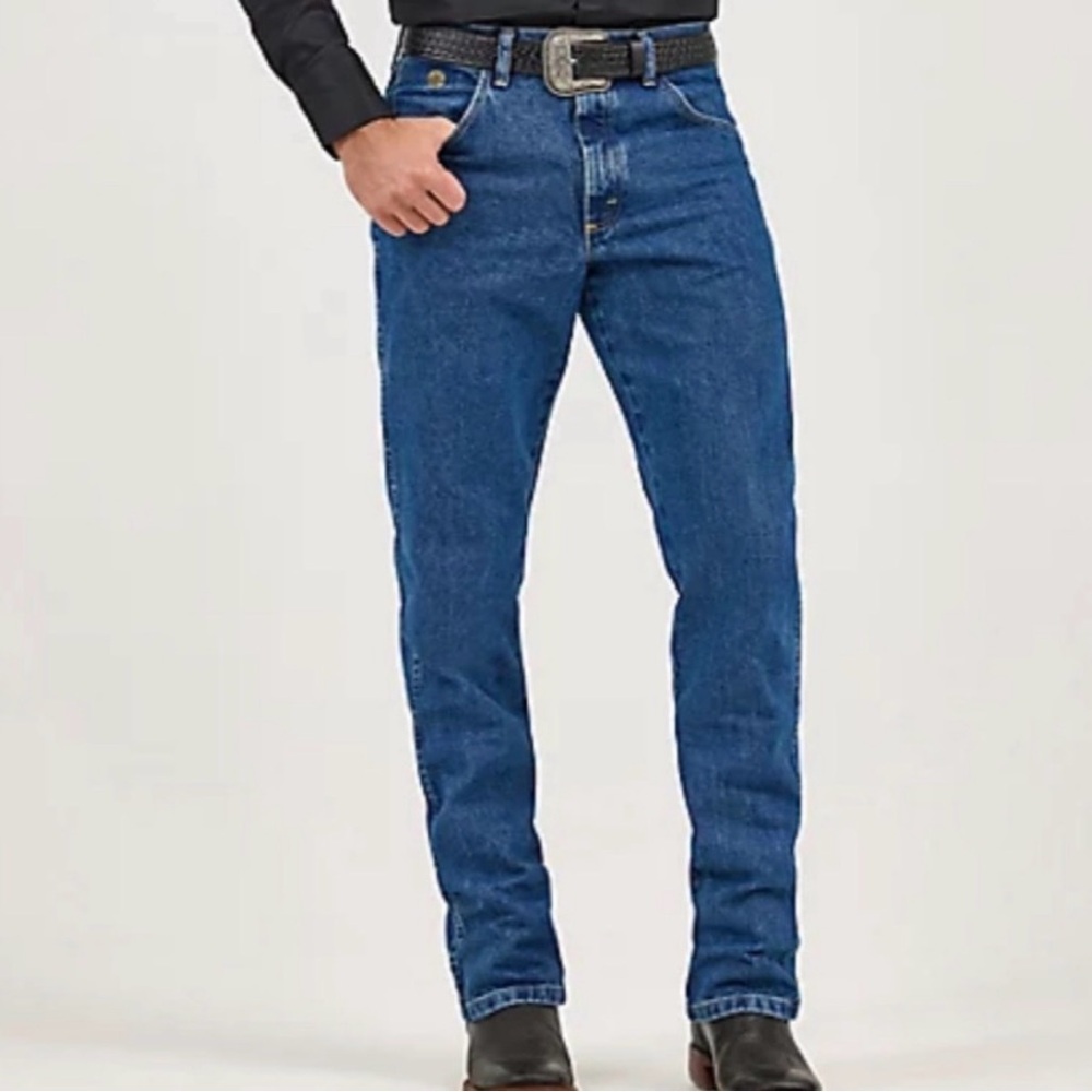 Wrangler George Straight Cowboy Cut Original Fit Jean in Heavyweight Stone Denim